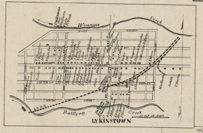 Lykens Map 1857 1